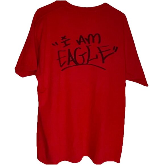 I Am Eagle Artwork T Shirt sz L Justien Sanoa Bird First Nations Native Canada - Picture 9 of 11